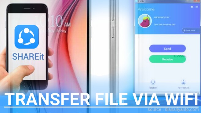 Kirim dan Transfer File via Wifi di Lava V5 Menggunakan ShareIt Versi Baru